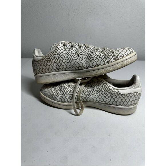 Adidas Stan Smith Trainer White Snakeskin Unisex Size 6 2015 S75136 Sneakers - Picture 5 of 9